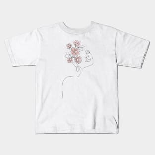 Blush Bloom Girl Kids T-Shirt